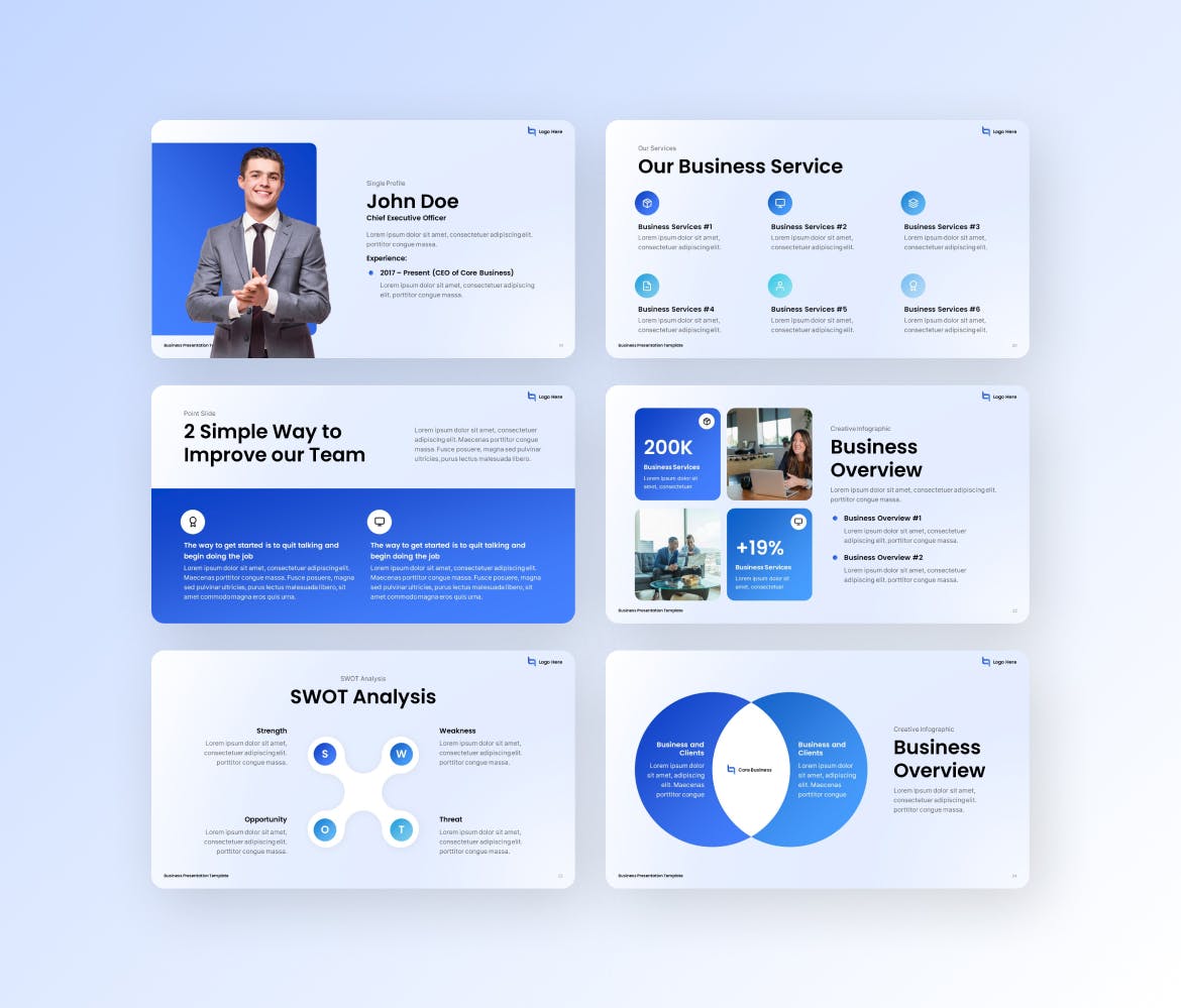 企业商务项目介绍 PPT模版 (PPTX)