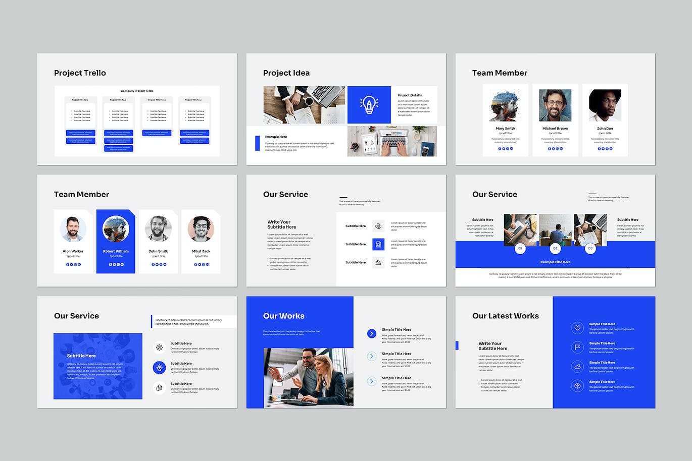宣传材料PPT模版 (PPTX)