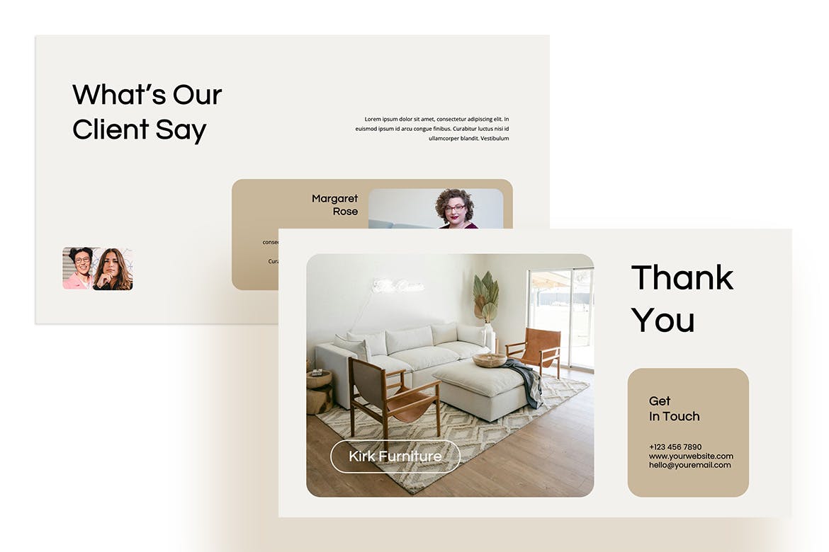 家具产品介绍PPT模版 (PPTX)