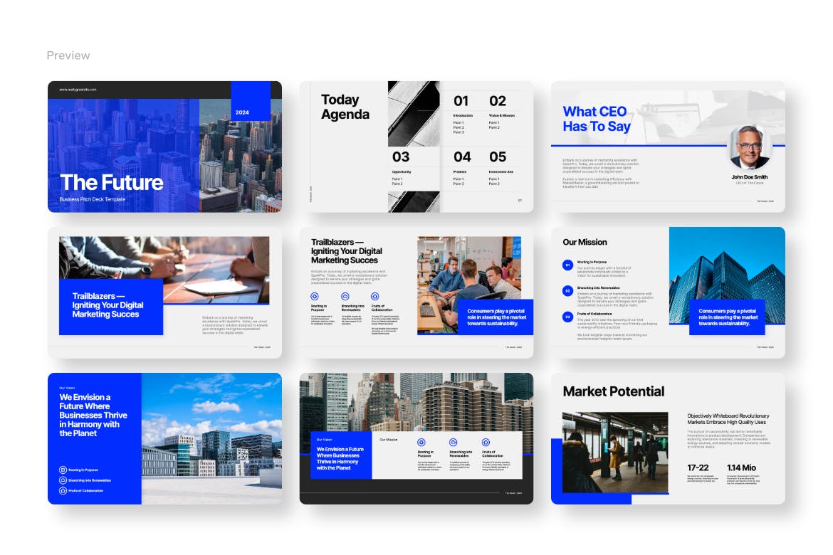 未来商业宣传PPT模版 (PPTX)