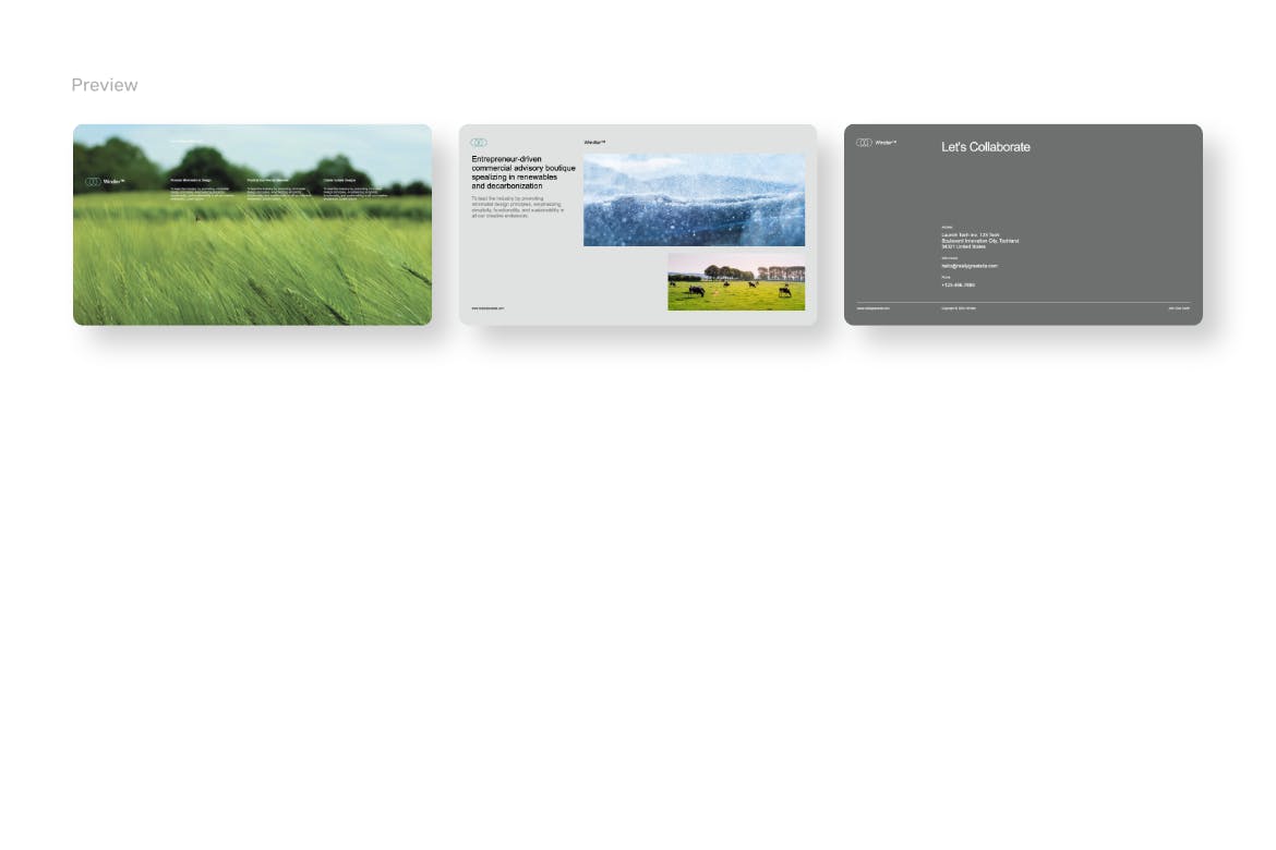 可持续发展业务简报PPT模版 (PPTX)