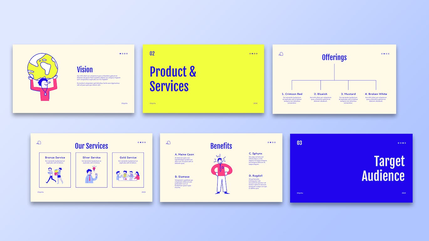 卡通创意商业演示PPT模版 (PPT)