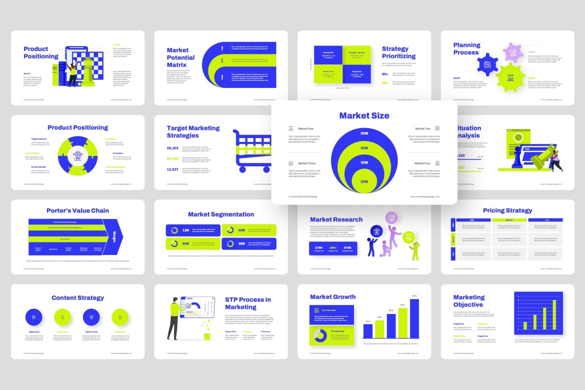 内容营销策略 PPT模版 (PPTX)