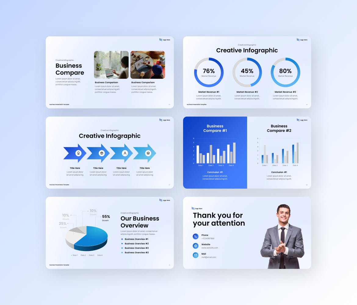企业商务项目介绍 PPT模版 (PPTX)