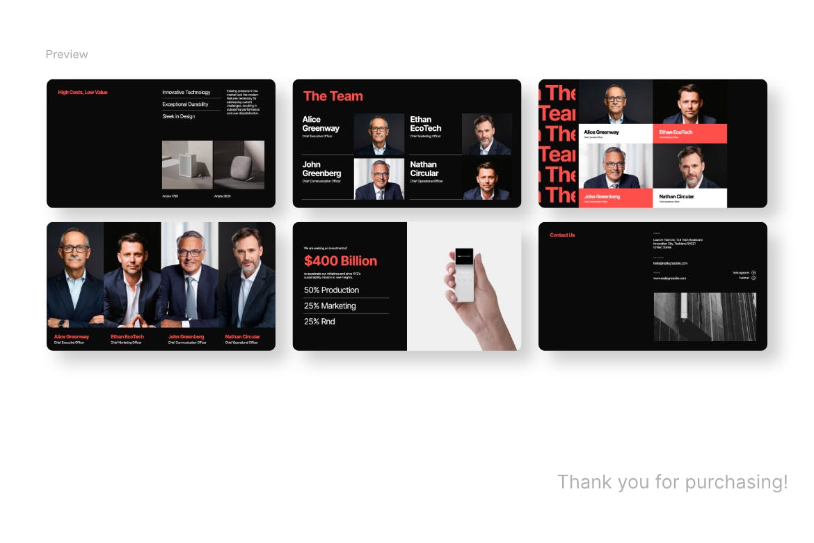 开拓者队现代优雅的宣传演讲稿PPT模版 (PPTX)