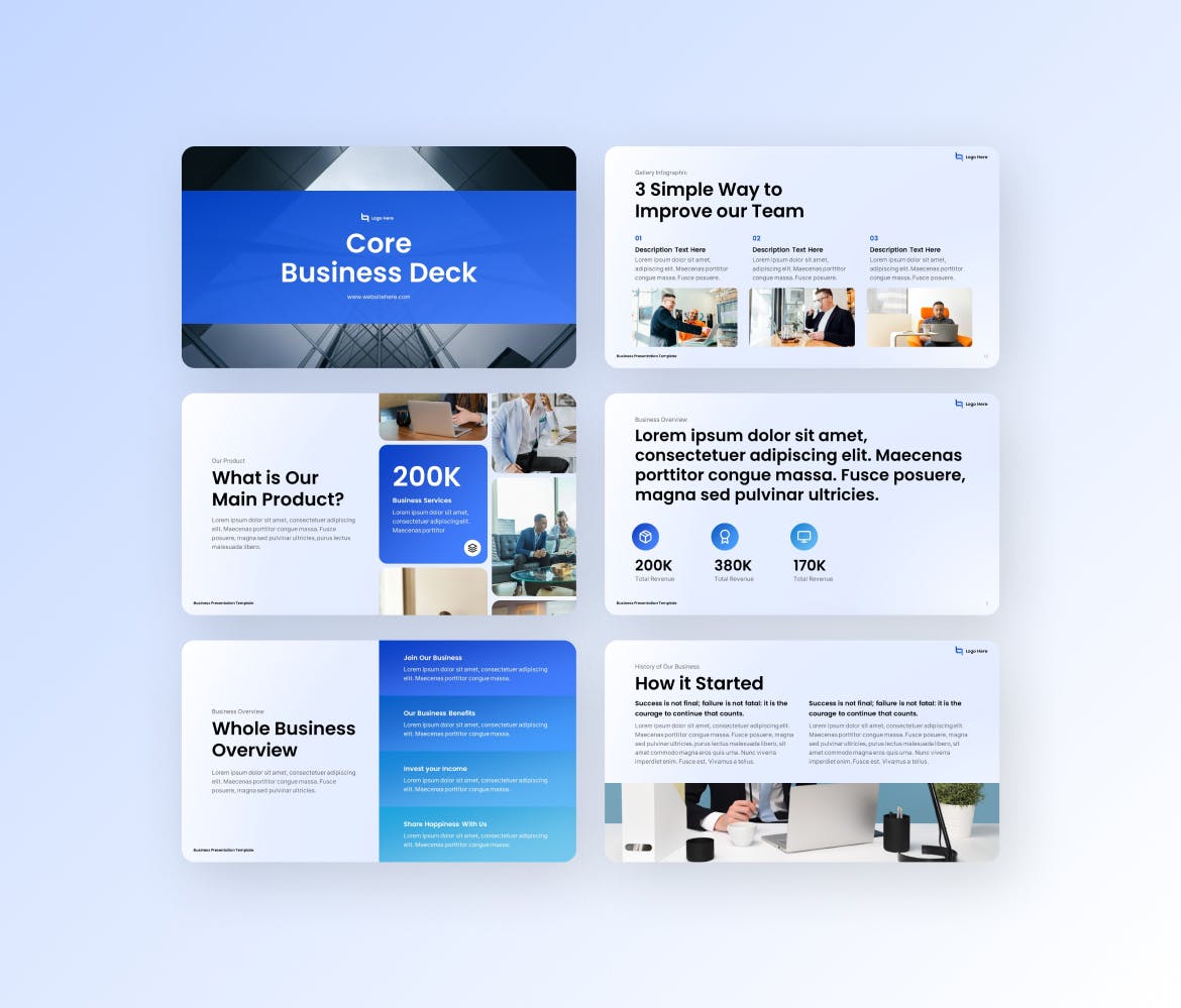 企业商务项目介绍 PPT模版 (PPTX)