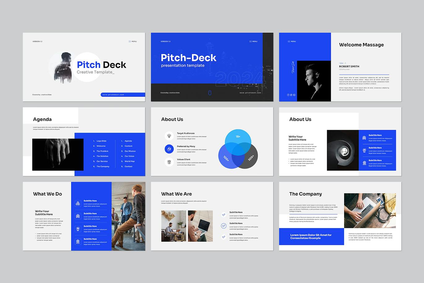 宣传材料PPT模版 (PPTX)