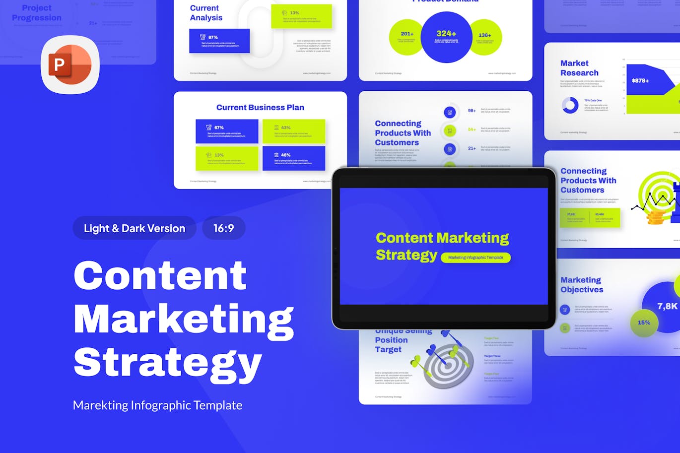 内容营销策略 PPT模版 (PPTX)