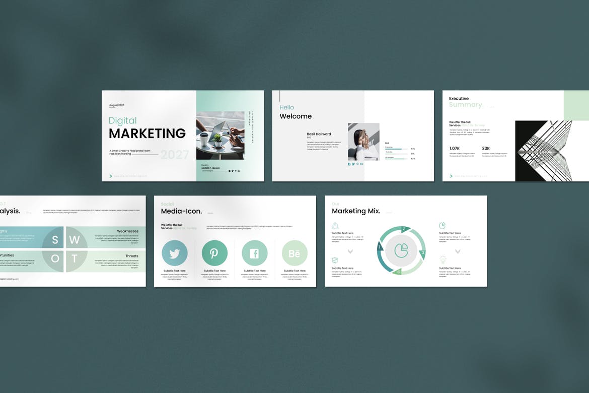 数字营销演示模板PPT模版 (PPTX)