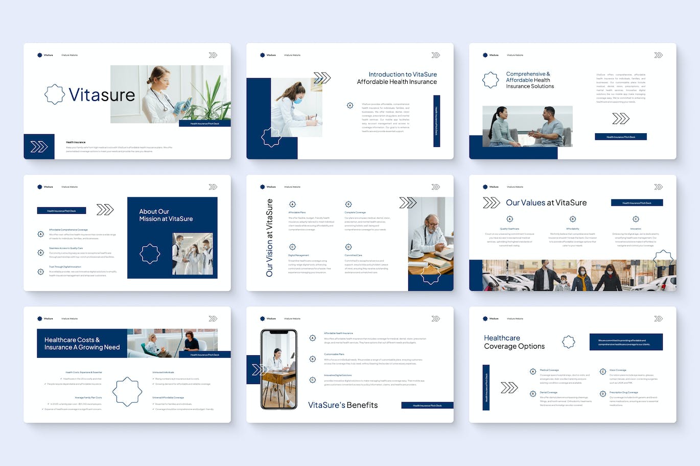 健康保险宣传演示文稿PPT模版 (PPT,PPTX)