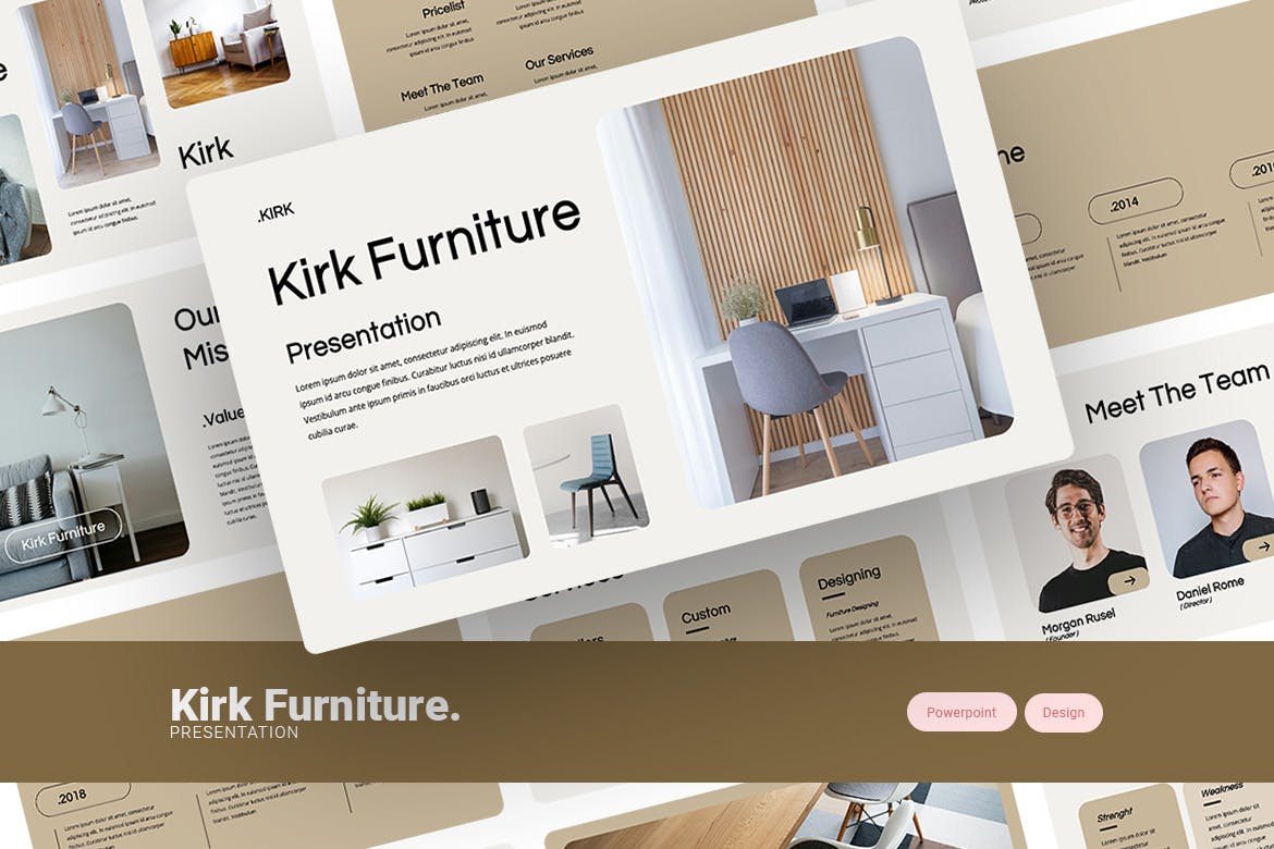 家具产品介绍PPT模版 (PPTX)