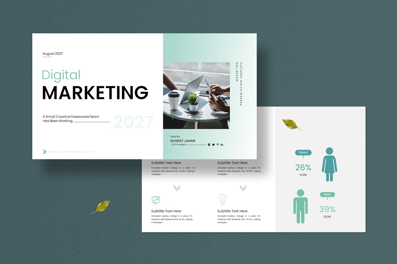 数字营销演示模板PPT模版 (PPTX)