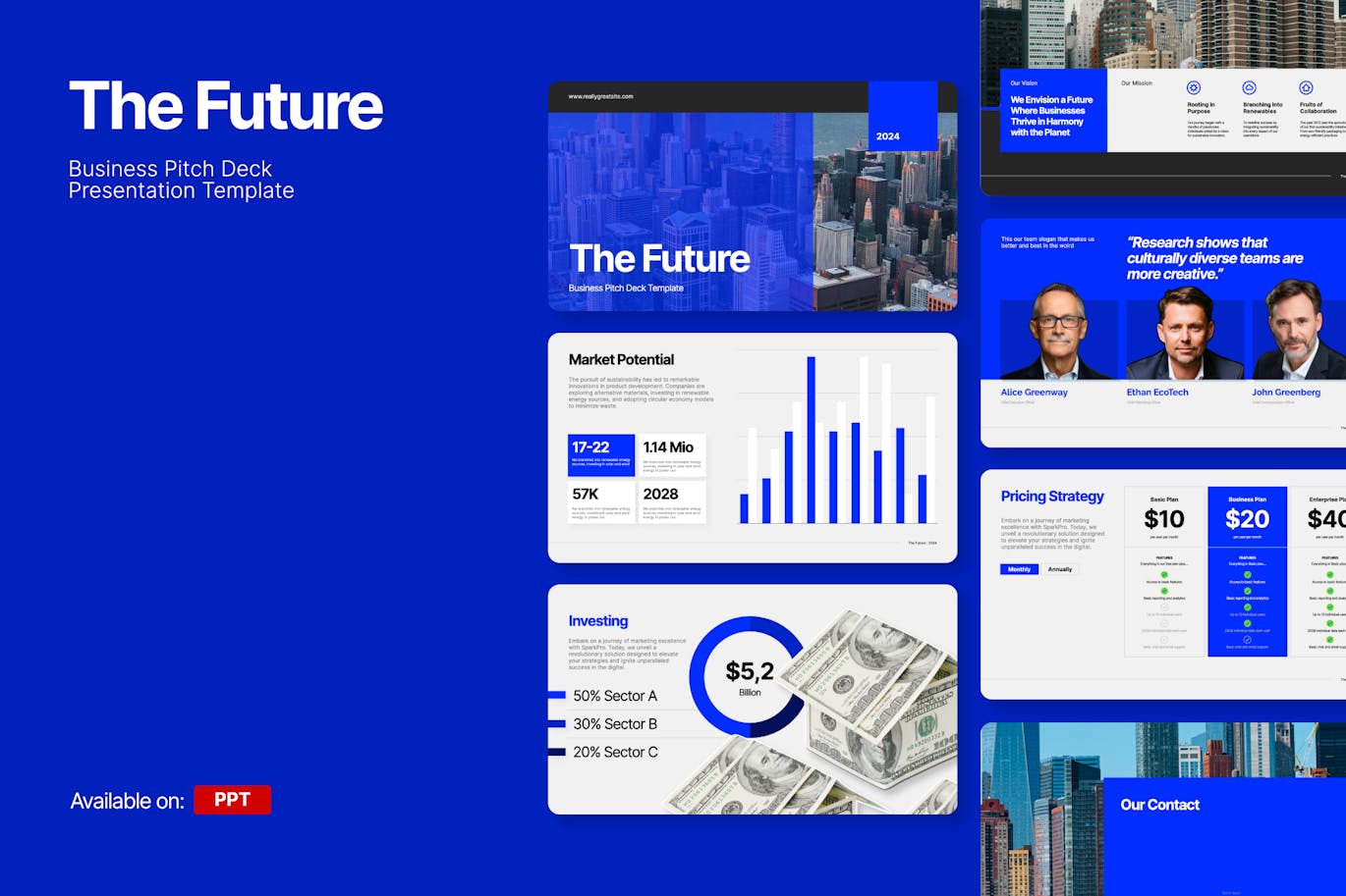 未来商业宣传PPT模版 (PPTX)