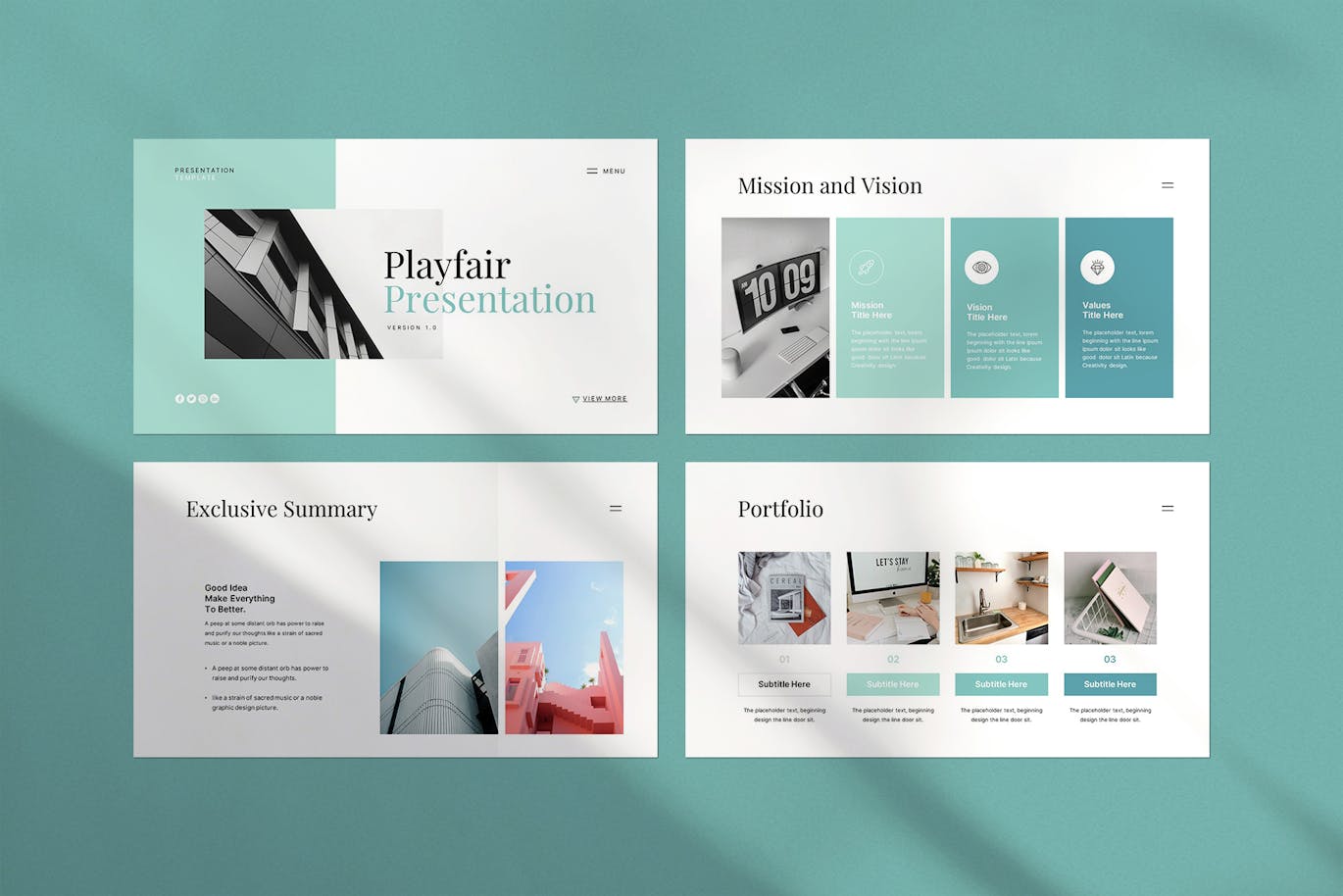 作品展示PPT模版 (PPTX)