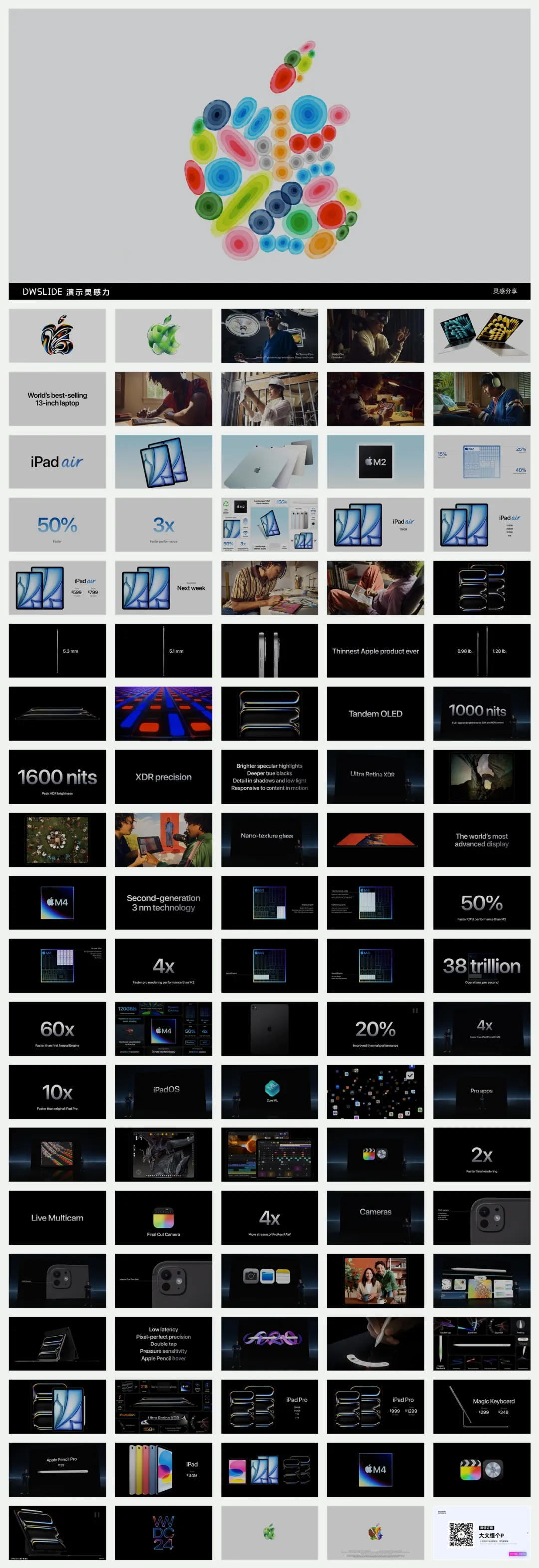 2024年春季苹果“放飞吧”特别活动发布会PPT案例-100页