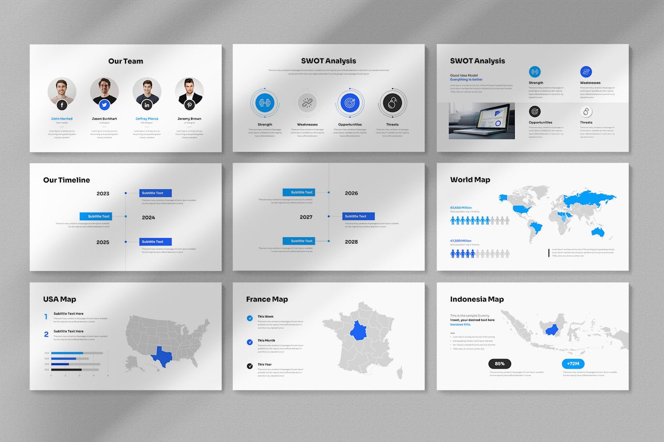 商业模式介绍 PPT模版 (PPTX)