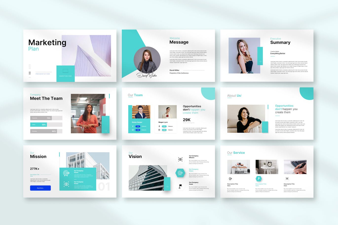 营销计划演示PPT模版 (PPTX)