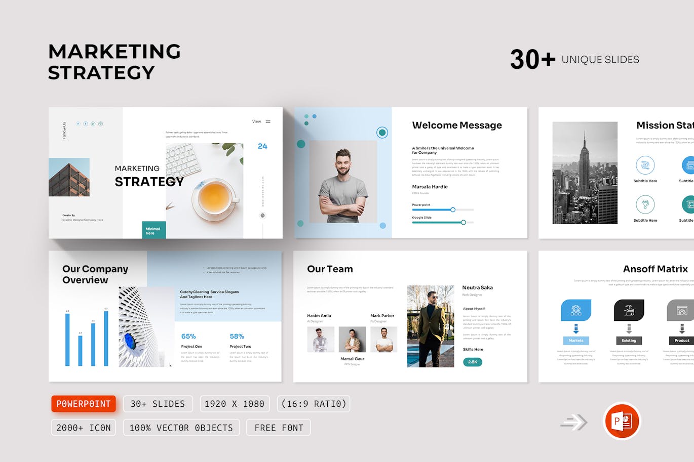 营销策略  PPT模版 (PPTX)