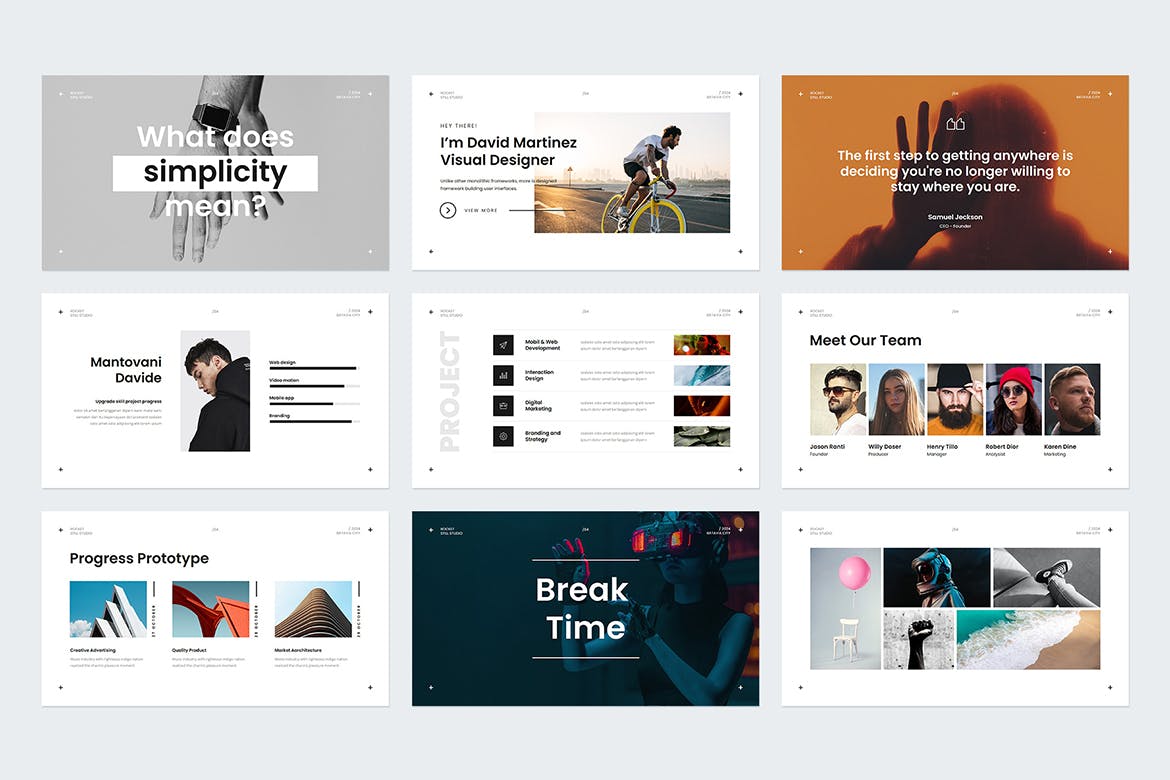 简约设计风格图文PPT模版 (PPT,PDF)
