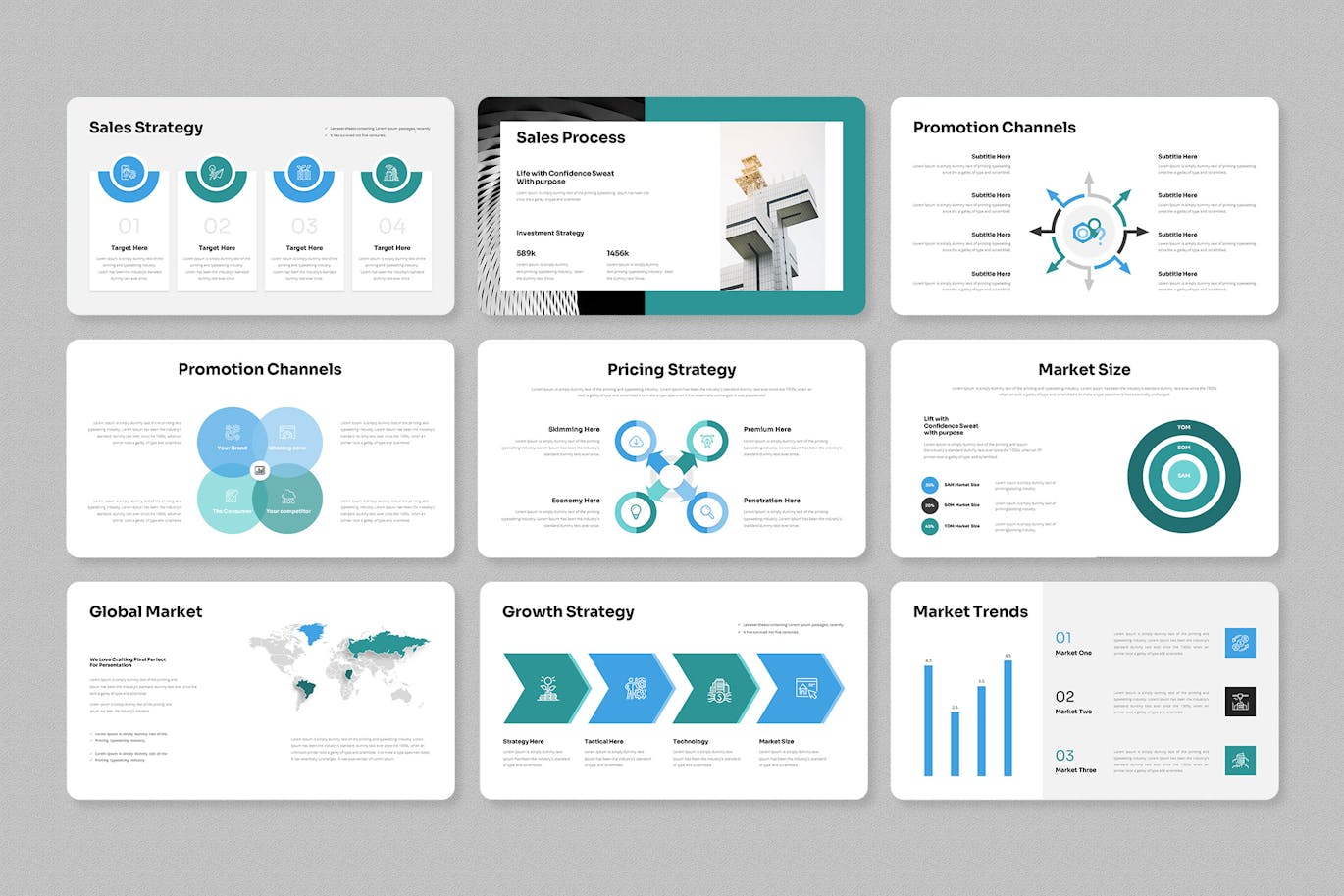 营销策略  PPT模版 (PPTX)