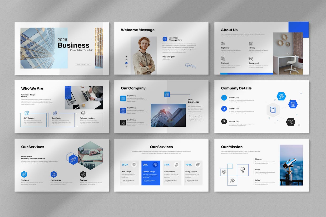 商业模式介绍 PPT模版 (PPTX)