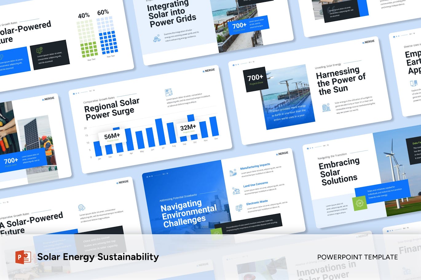 太阳能介绍-PPT模版 (PPTX)