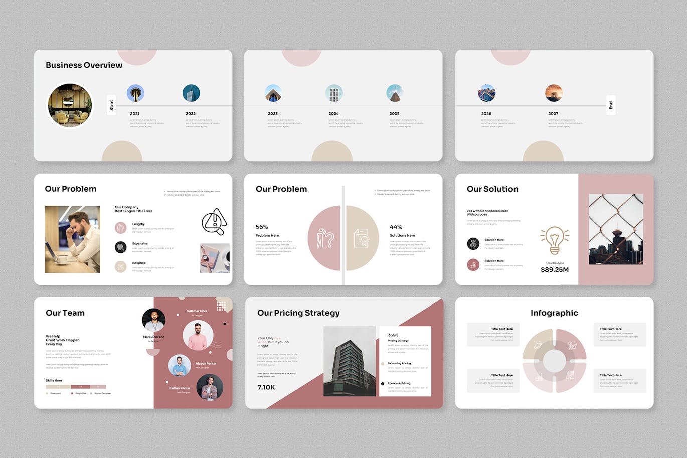 30多张独特的创意幻灯片PPT模版 (PPTX)