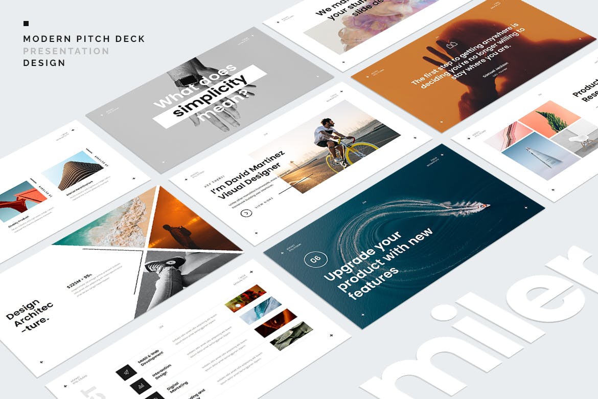 简约设计风格图文PPT模版 (PPT,PDF)