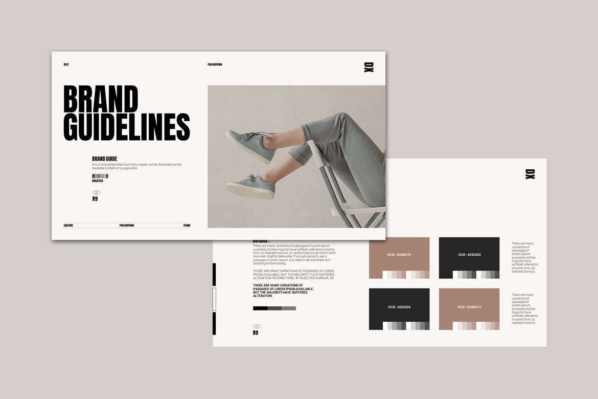 品牌指南  PPT模版 (PPTX)