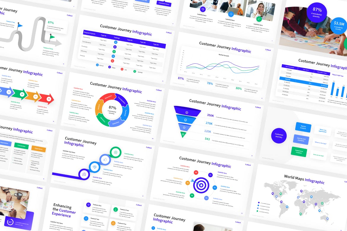 客户旅程  PPT模版 (PPTX)