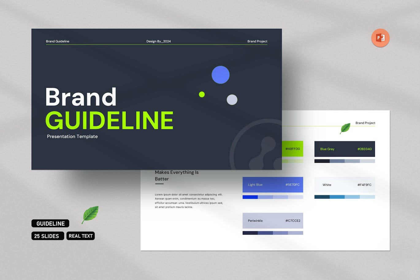 品牌指南介绍PPT模版 (PPTX)