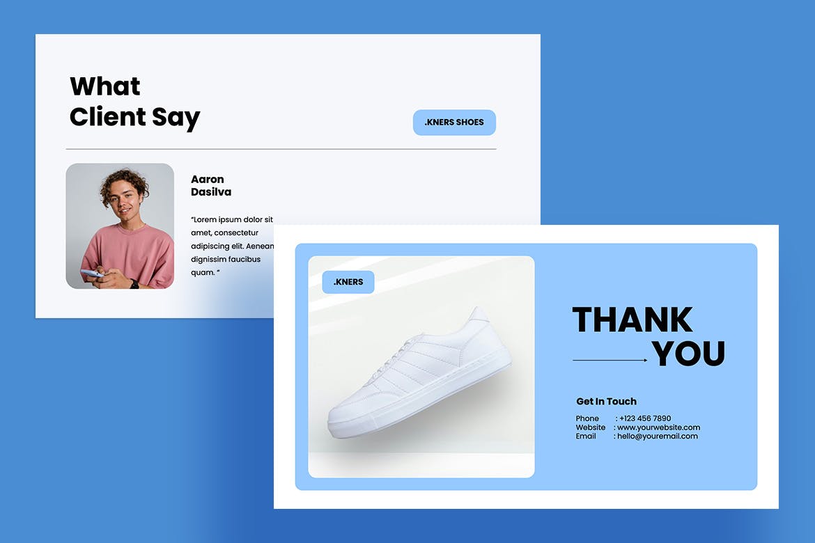 鞋子产品介绍PPT模版 (PPTX)