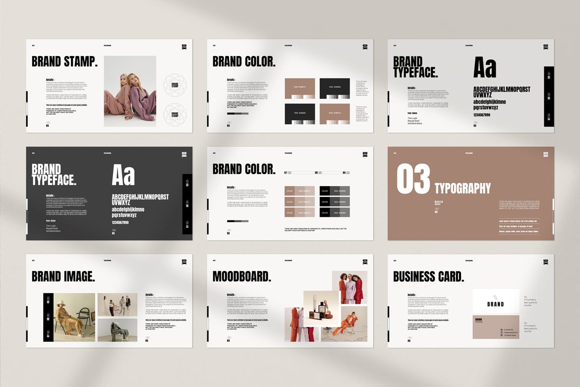 品牌指南  PPT模版 (PPTX)