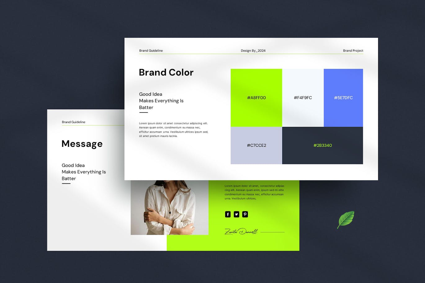 品牌指南介绍PPT模版 (PPTX)