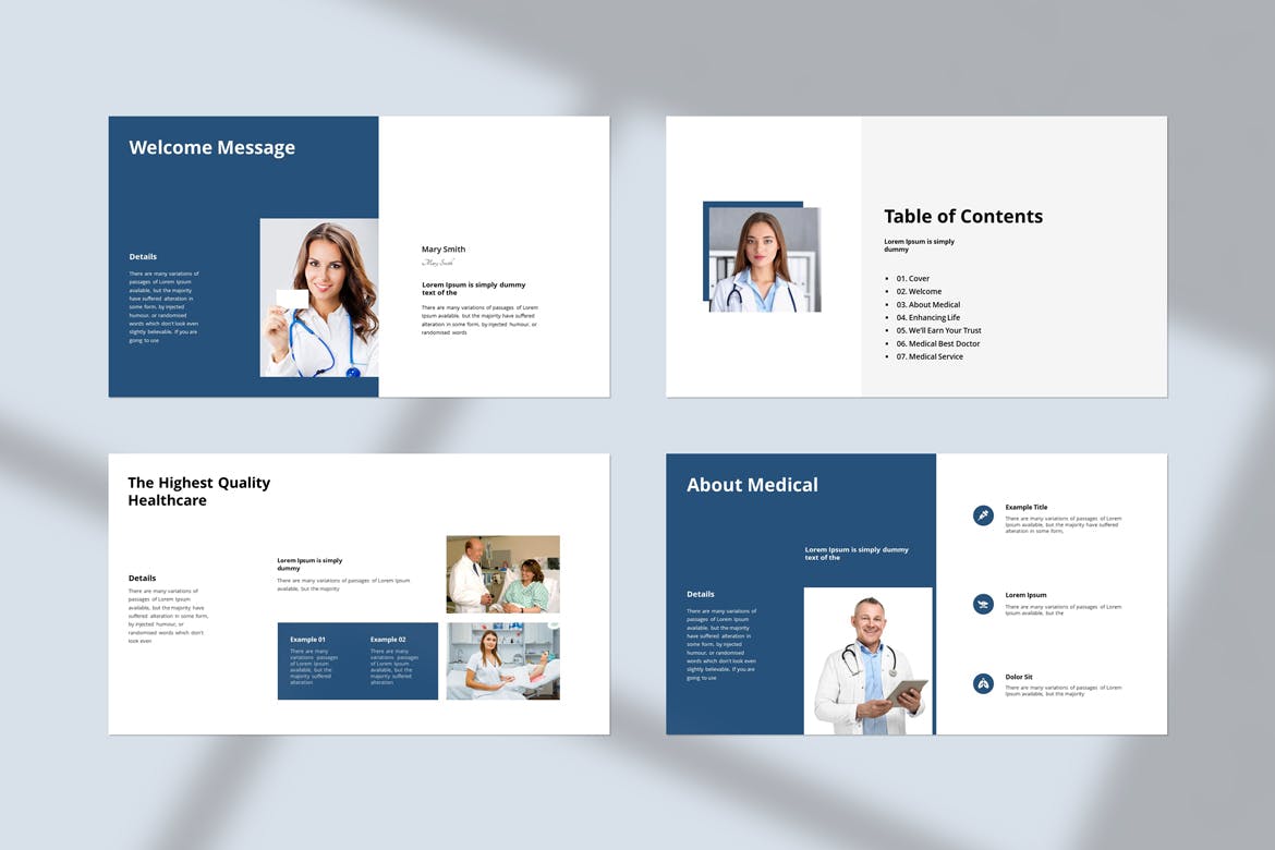 医疗演示文稿 PPT模版 (PPTX)