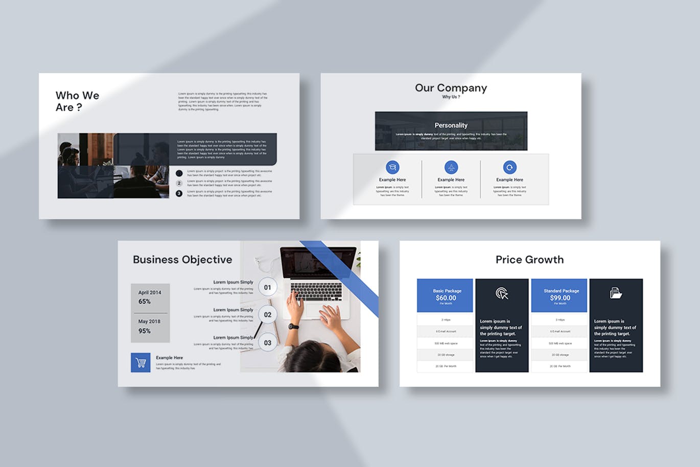 企业、日历/营销演示模板 (PPTX)