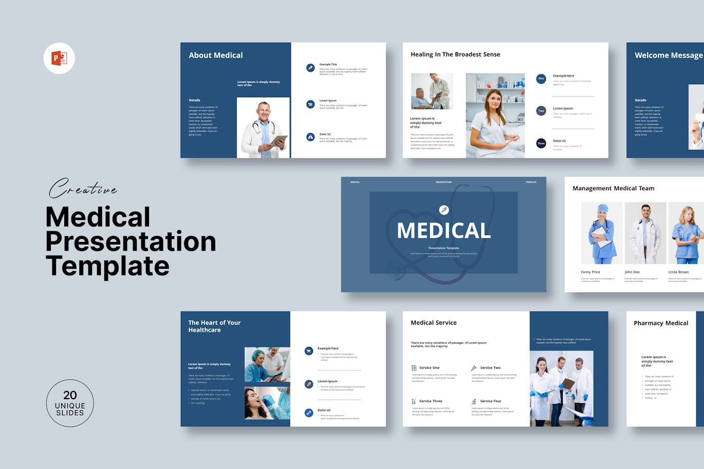 医疗演示文稿 PPT模版 (PPTX)