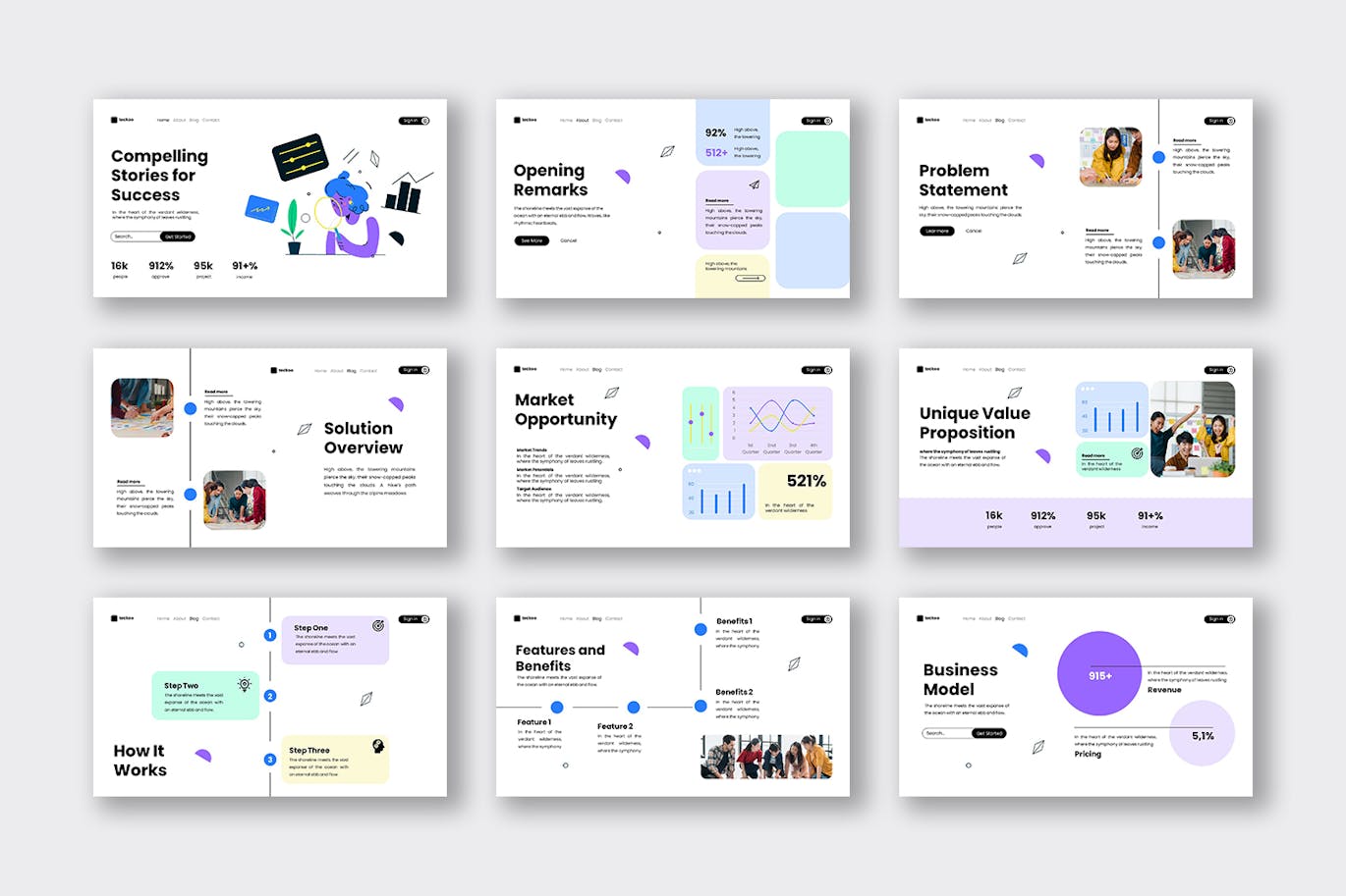 白色现代科技初创公司融资演讲稿 PPT模版 (PPTX)