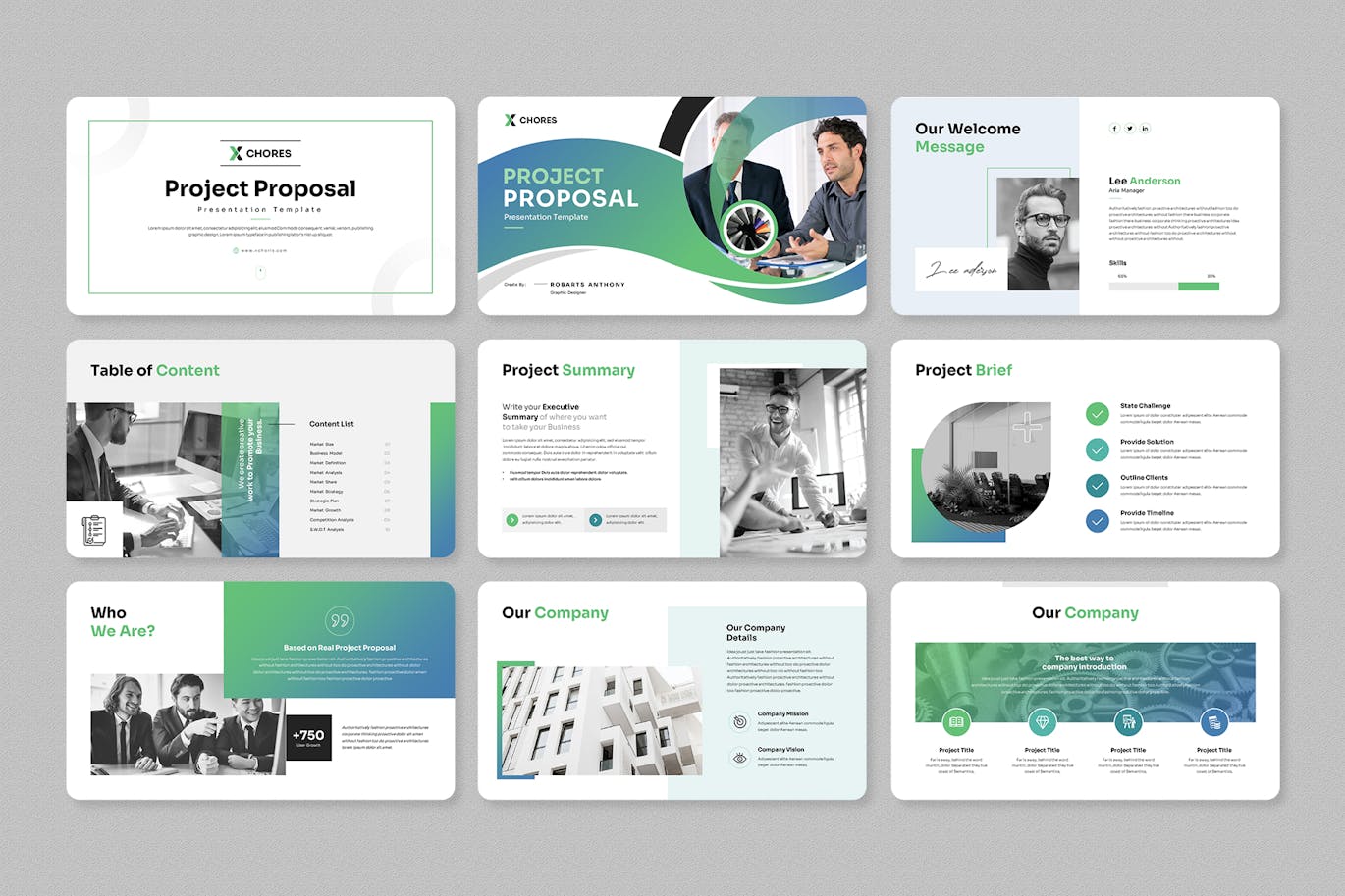 项目提案 PPT模版 (PPTX)