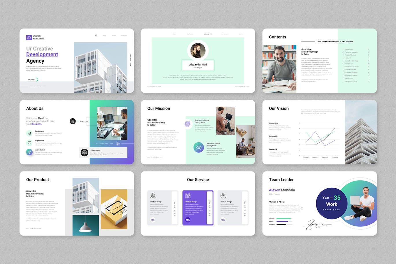 创意商业 PPT模版 (PPTX)
