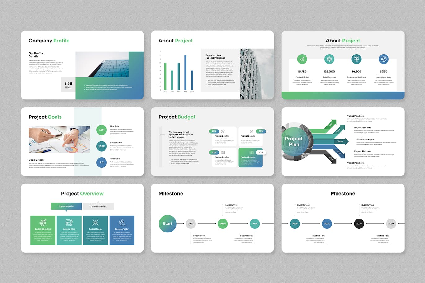 项目提案 PPT模版 (PPTX)