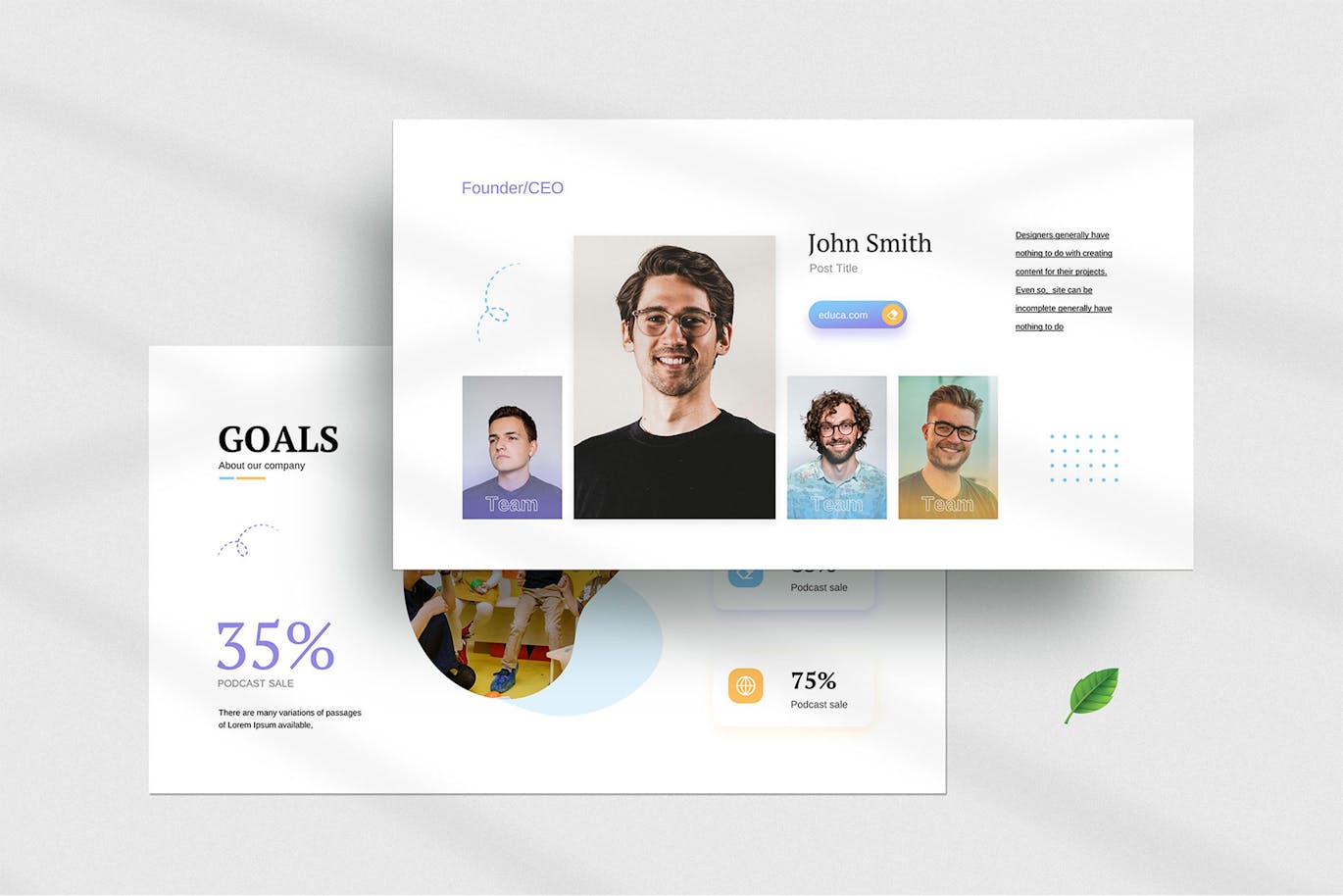 教育演示模板PPT模版 (PPTX)