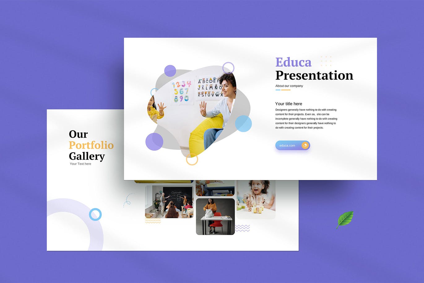 教育演示模板PPT模版 (PPTX)