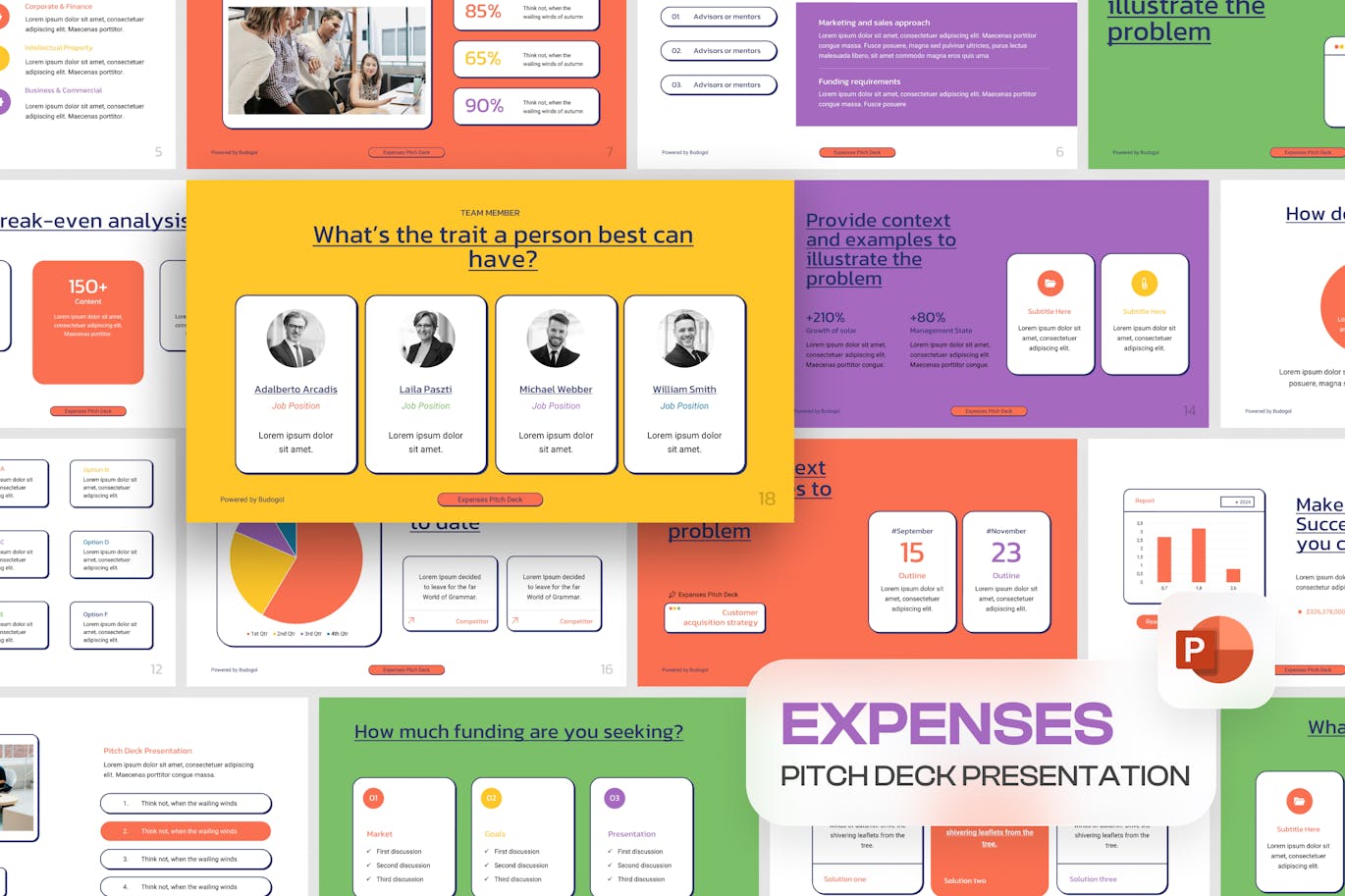 流行风格宣传材料PPT模版 (PPTX)