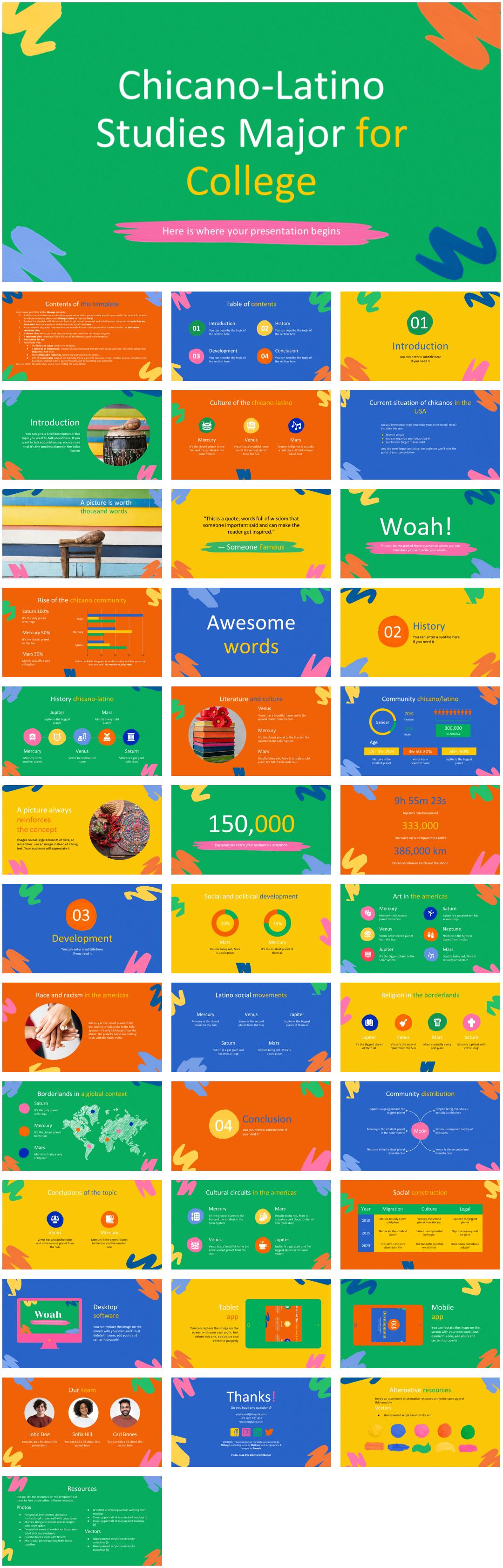 绿色多彩卡通创意童趣风PPT模板