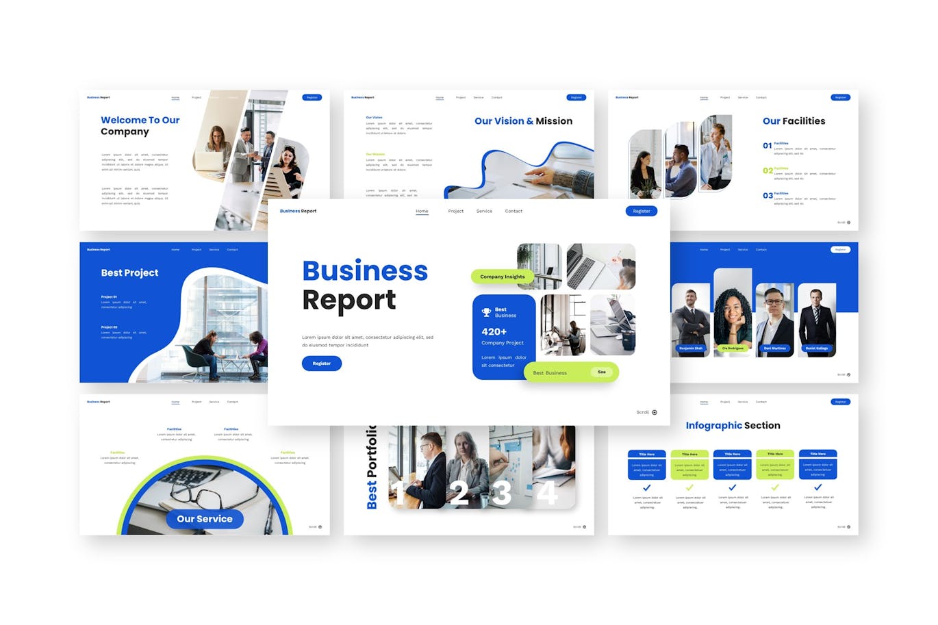 商业报告 – PPT模版 (PPTX)