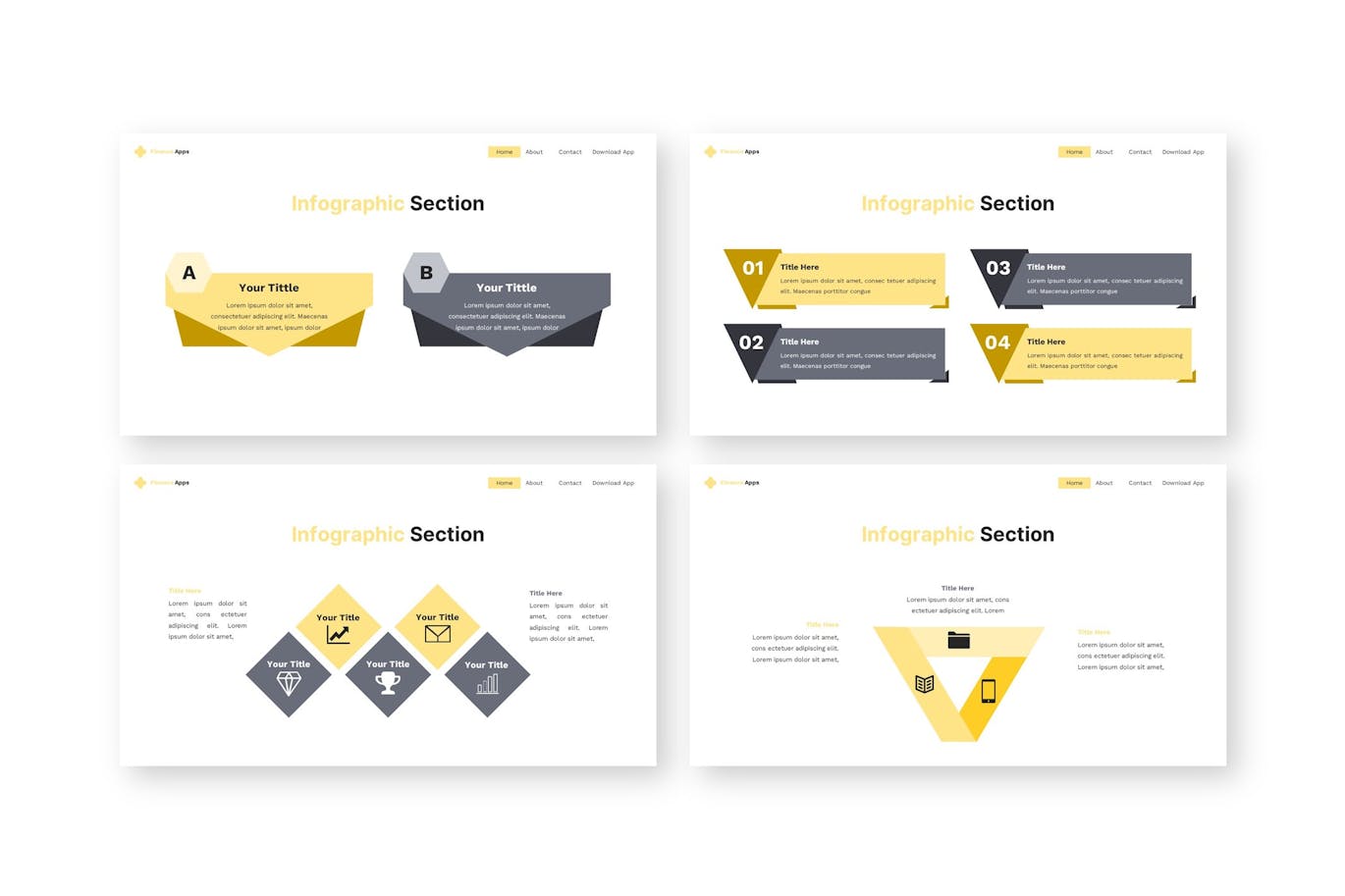 财务应用程序PPT模版 (PPTX)