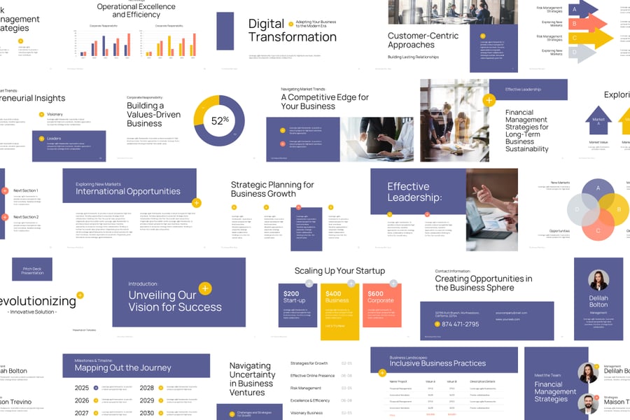 风险投资演讲稿 PPT模版 (PPTX)