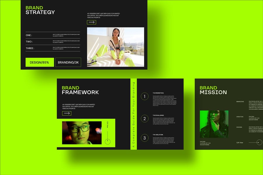 品牌战略PPT模版 (PPTX)