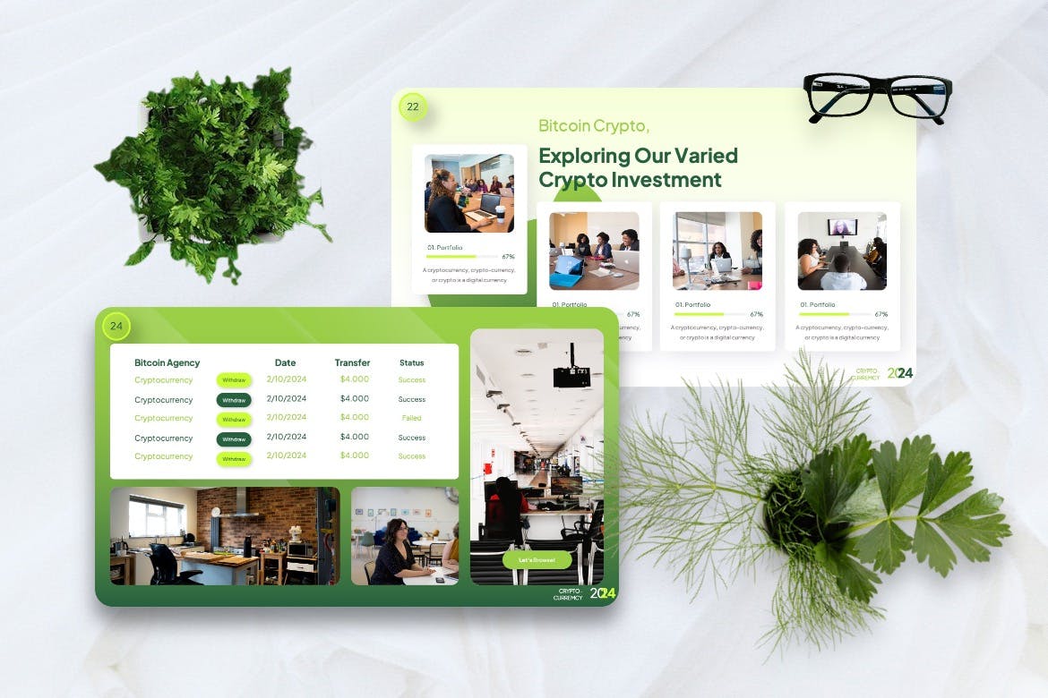 加密货币 PPT模版 (PPTX)